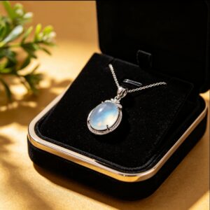LunaStar Dainty Moonstone Pendant